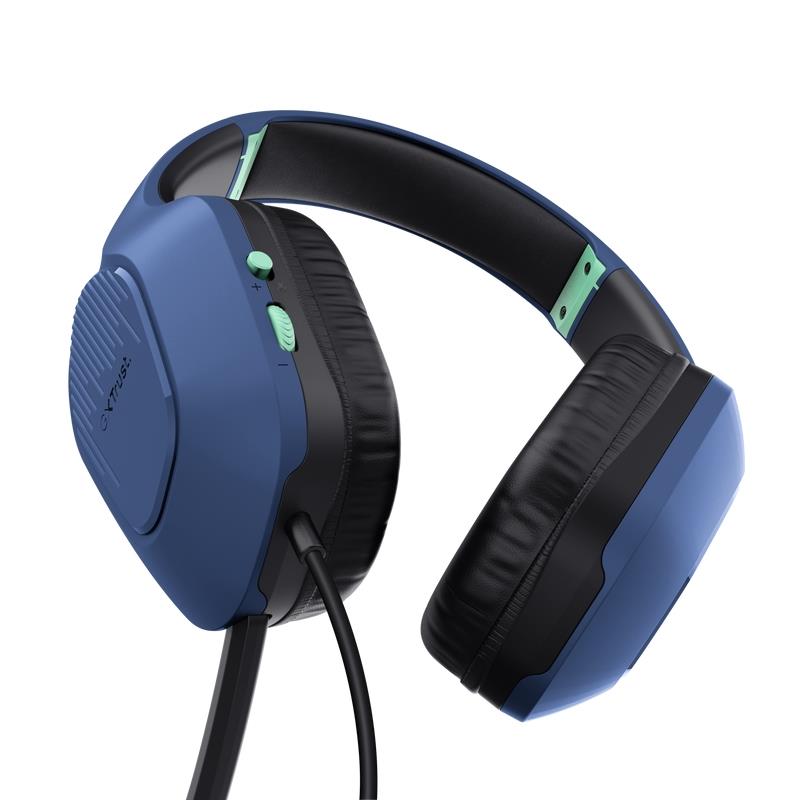 Trust GXT 415B Zirox Headset Bedraad Hoofdband Gamen Blauw