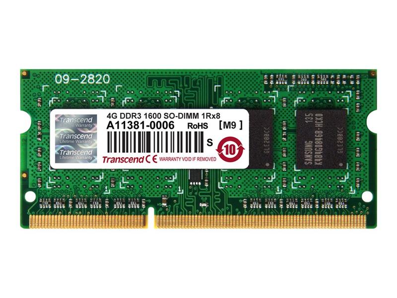 TRANSCEND 4GB DDR3 1600MHz CL11 1 5V