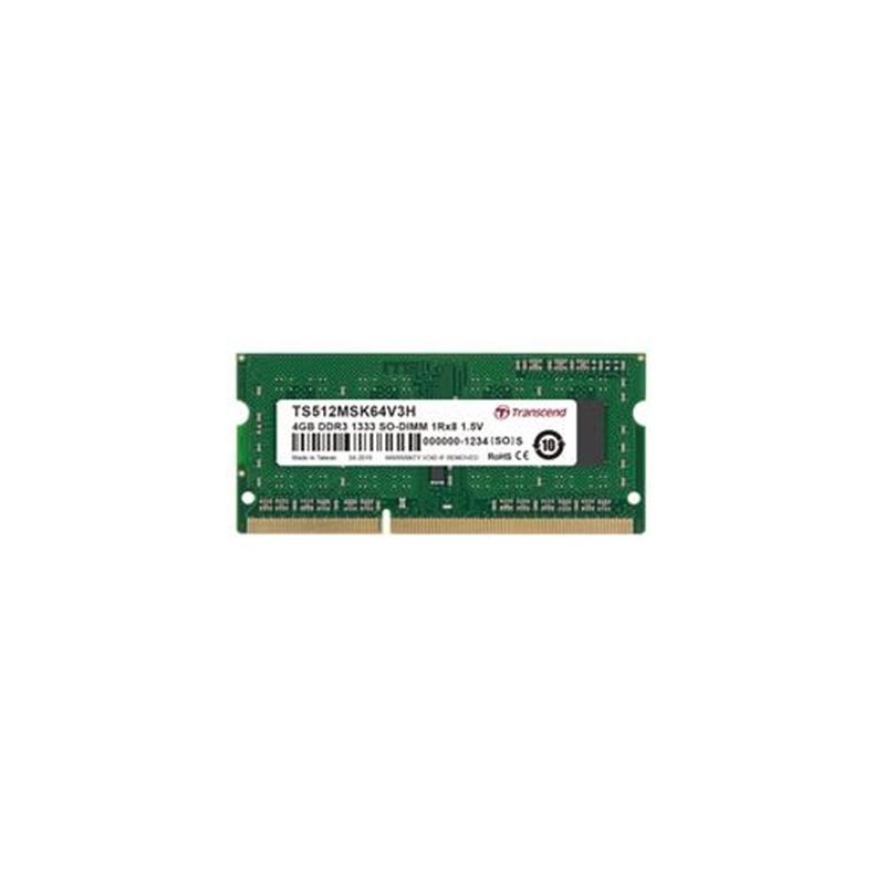 Transcend 4GB DDR3 1333 geheugenmodule 1 x 8 GB 1333 MHz