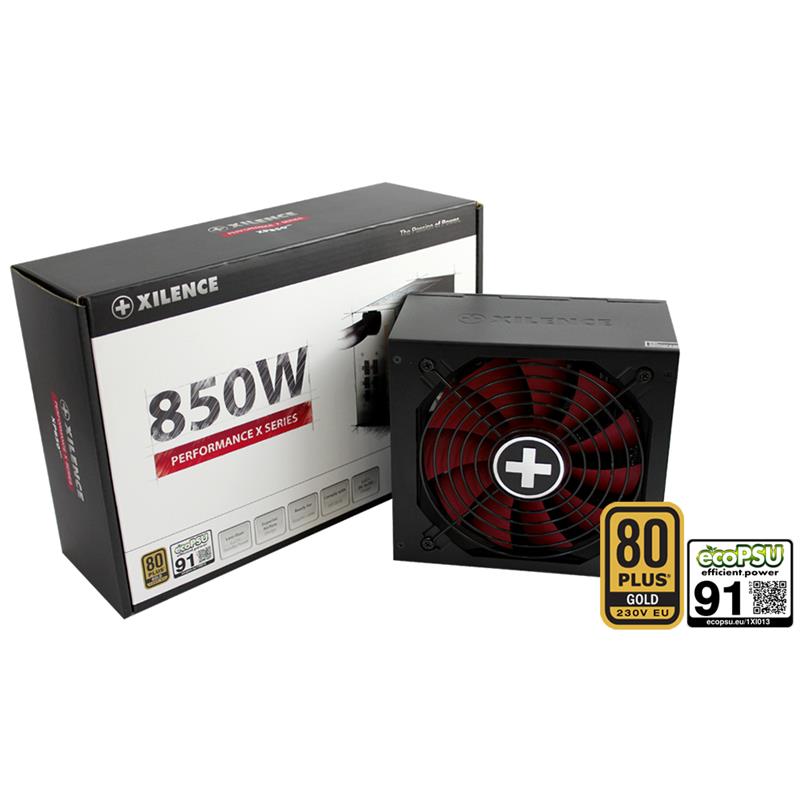 XILENCE Performance X 850 Watt 80 Gold Modular Erp2014 EcoPSU 135 mm FDB Fan OVP UVP OCP OTP SCP OLP ActivePFC XP850MR9