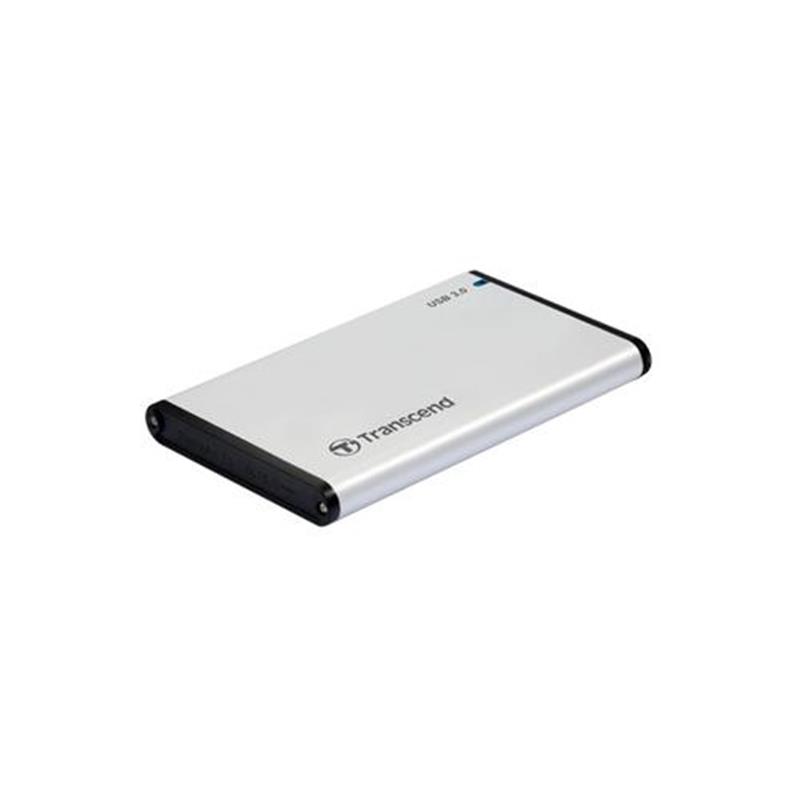 Transcend StoreJet 25S3 2 5 HDD- SSD-behuizing Zilver Stroomvoorziening via USB