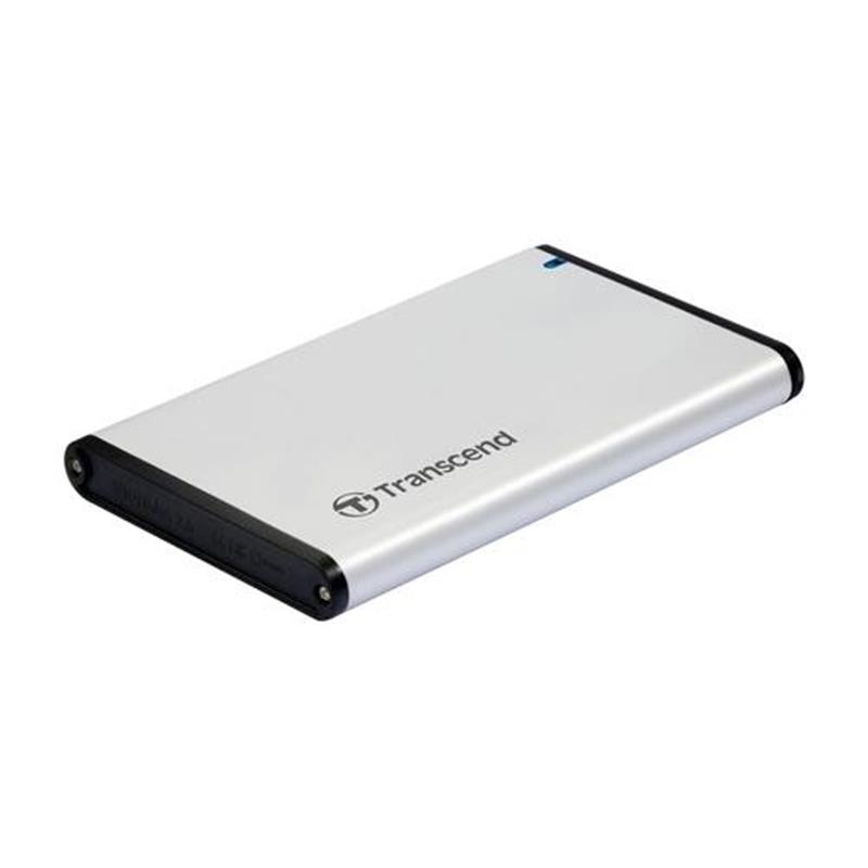 Transcend StoreJet 25S3 2 5 HDD- SSD-behuizing Zilver Stroomvoorziening via USB