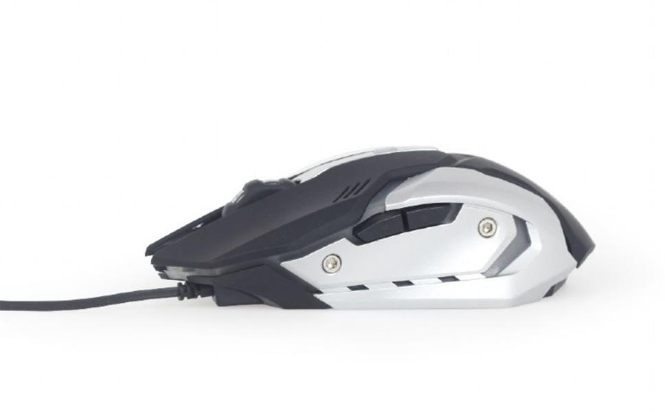 Gembird Gaming muis USB programmeerbaar 1200 - 3200 dpi instelbaar 7 color RGB led *USBAM