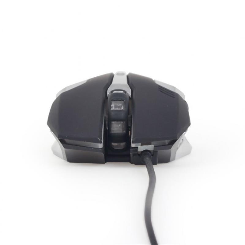 Gembird Gaming muis USB programmeerbaar 1200 - 3200 dpi instelbaar 7 color RGB led *USBAM