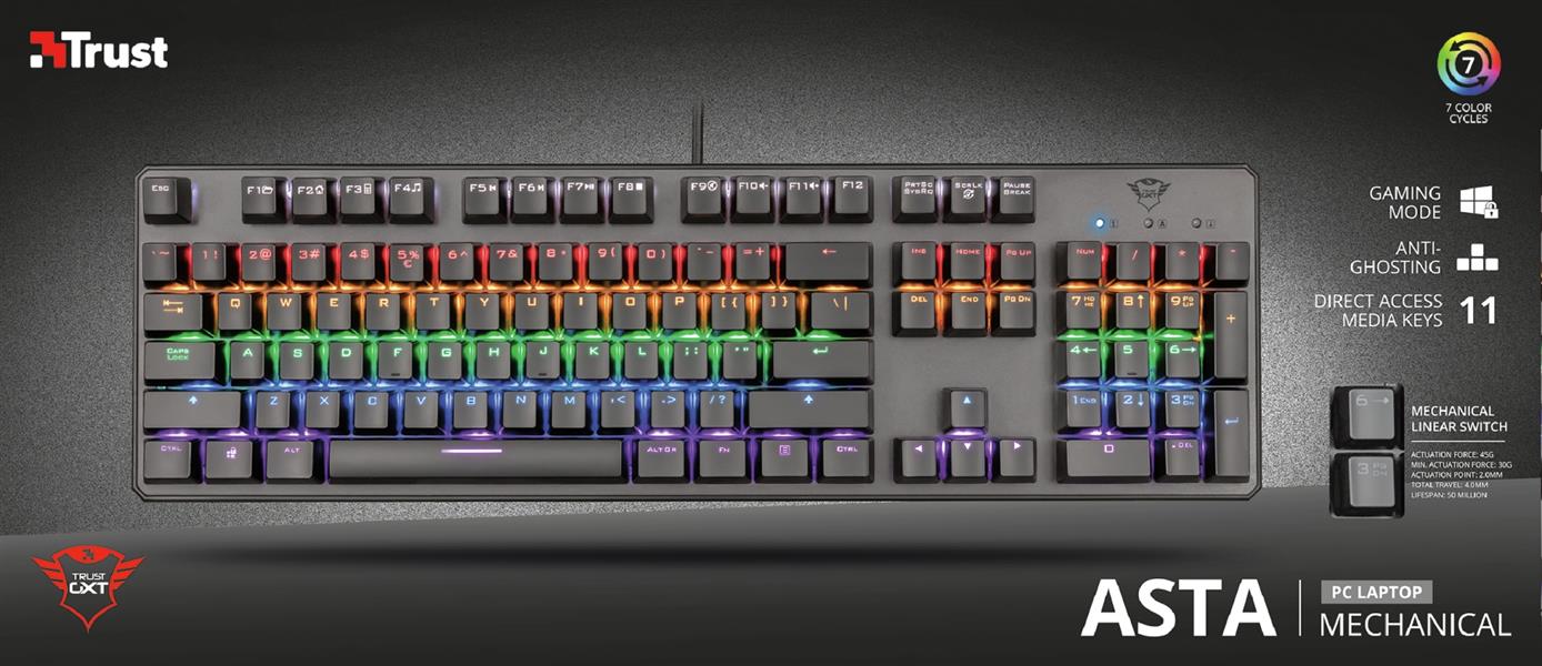 GXT865 ASTA MECH KEYBOARD DE