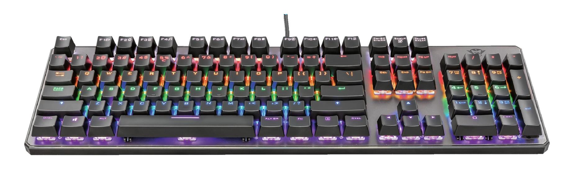 Trust GXT 865 Asta toetsenbord USB Duits Zwart
