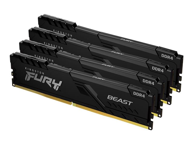 Kingston Technology FURY Beast geheugenmodule 128 GB 4 x 32 GB DDR4 3600 MHz