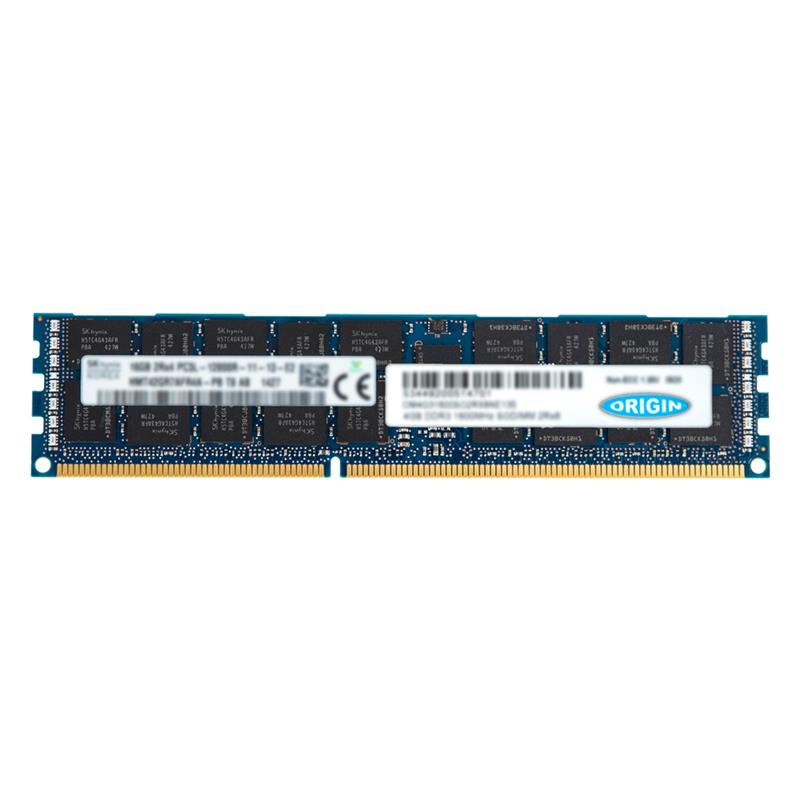 Origin Storage 4GB DDR3 1600MHz RDIMM 1Rx4 ECC 1.35V geheugenmodule 1 x 4 GB
