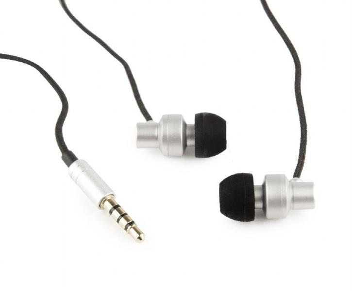 In-Ear oordopjes Paris zilver met microfoon