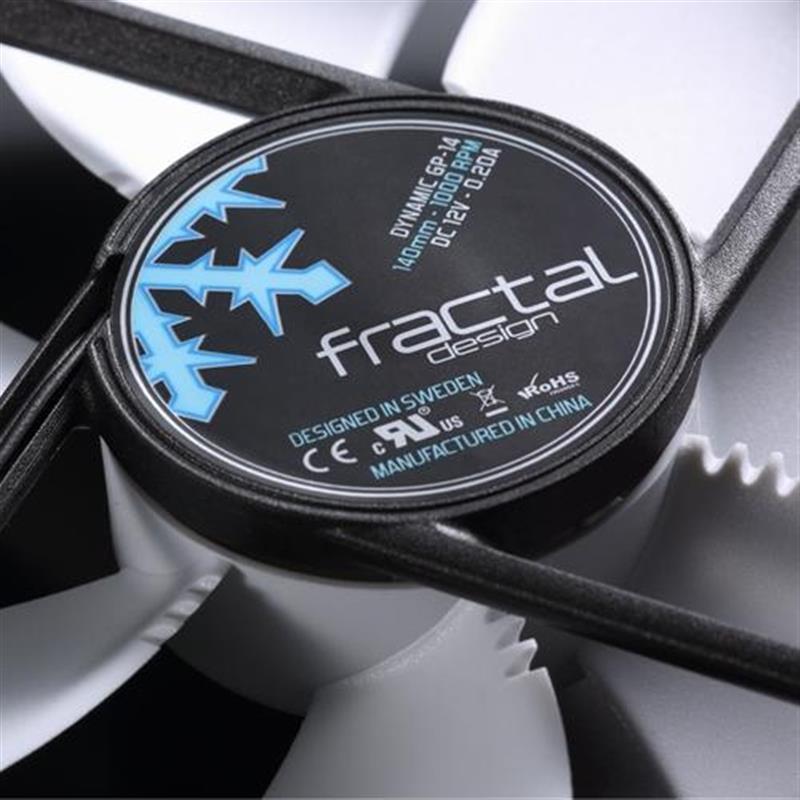 Fractal Design hardwarekoeling Computer behuizing Ventilator 14 cm Zwart Wit