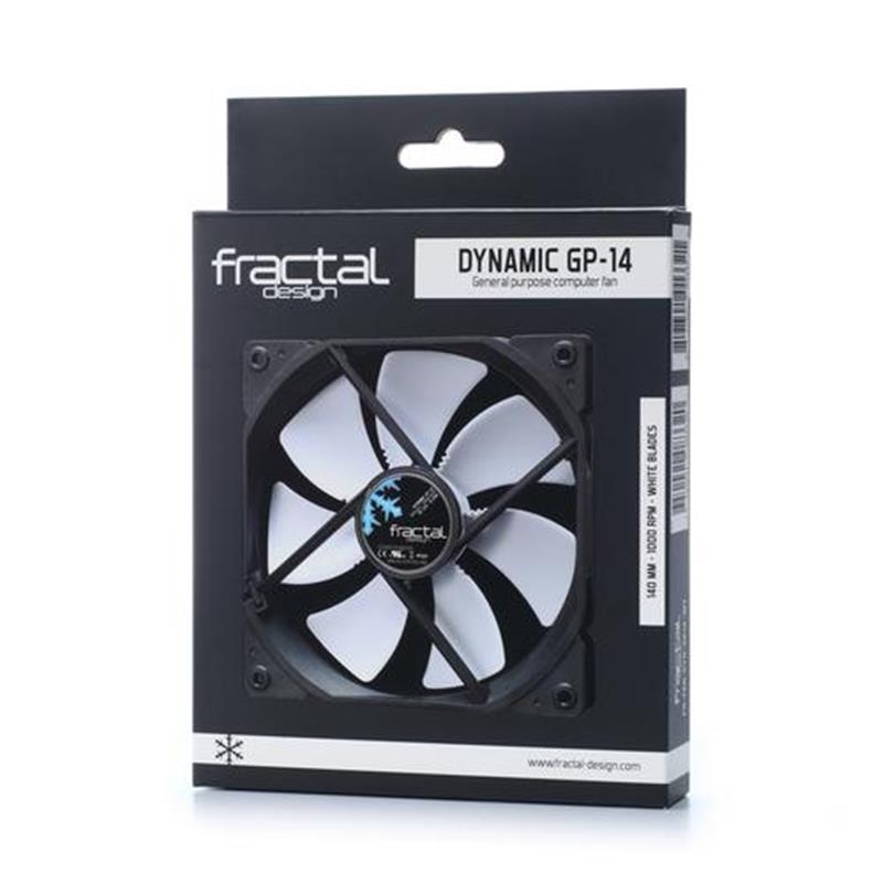 Fractal Design hardwarekoeling Computer behuizing Ventilator 14 cm Zwart Wit