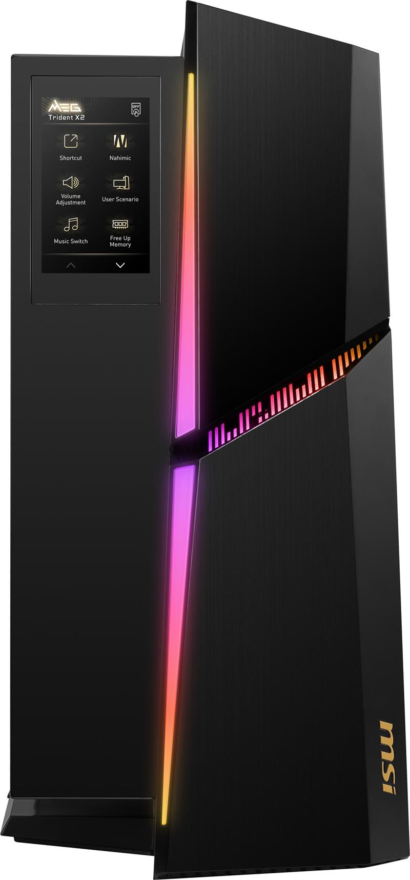 MSI MEG Trident X2 13NUI-004EU Intel® Core™ i9 i9-13900KF 64 GB DDR5-SDRAM 2 TB SSD NVIDIA GeForce RTX 4090 Windows 11 Home Desktop PC Zwart