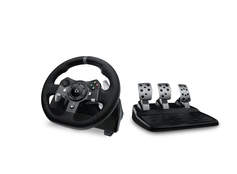 Logitech G920 Stuurwiel + pedalen PC,Xbox One Analoog/digitaal USB 2.0 Zwart