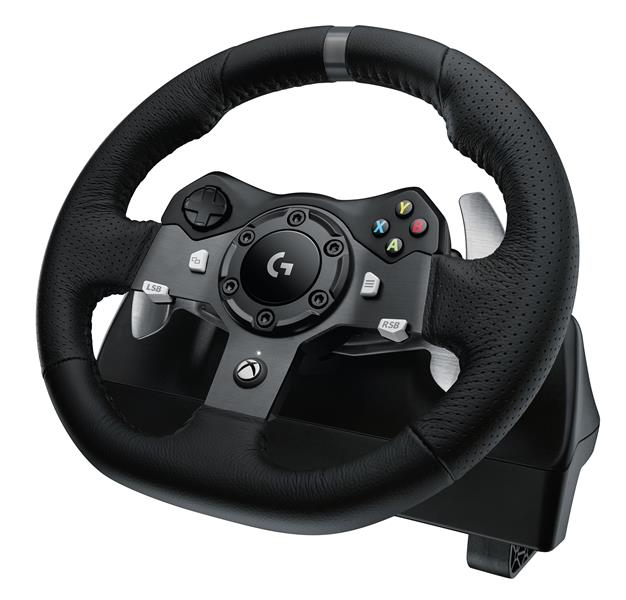 Logitech G920 Stuurwiel + pedalen PC,Xbox One Analoog/digitaal USB 2.0 Zwart