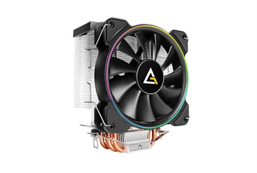 Antec A400 RGB Processor Koeler 12 cm Zwart, Koper, Metallic