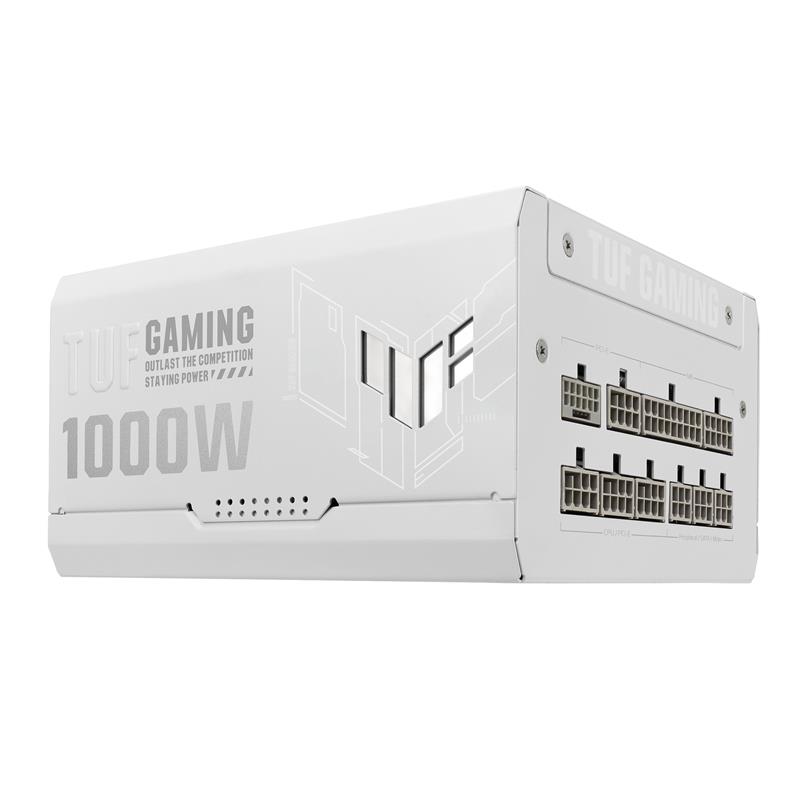 ASUS TUF Gaming 1000W Gold White Edition power supply unit 20+4 pin ATX ATX Wit