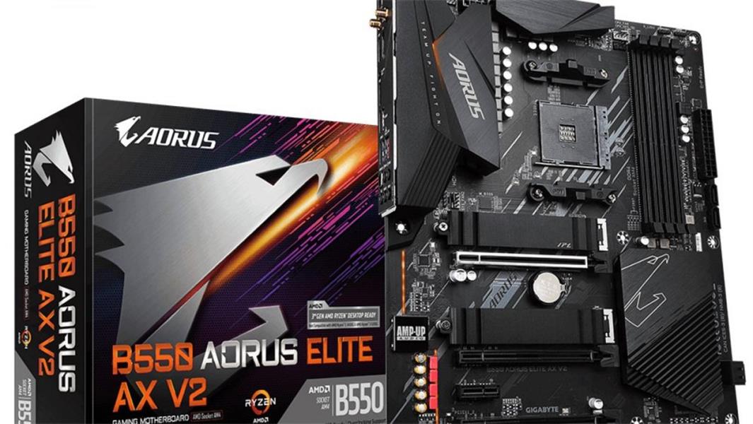 Gigabyte B550 AORUS ELITE V2 moederbord AMD B550 Socket AM4 ATX