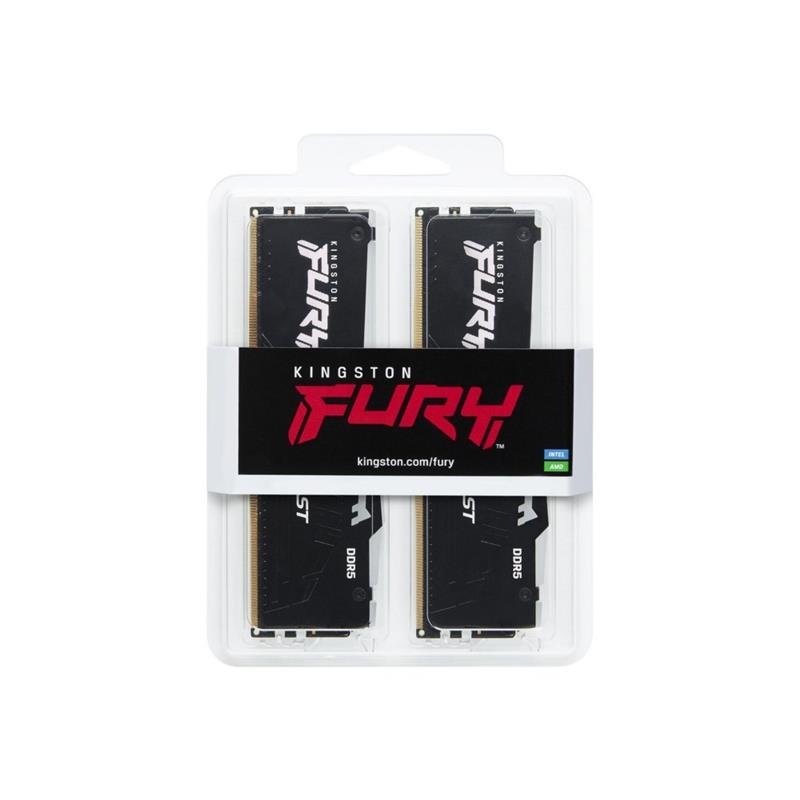 Kingston Technology FURY Beast RGB geheugenmodule 64 GB 2 x 32 GB DDR5 6000 MHz