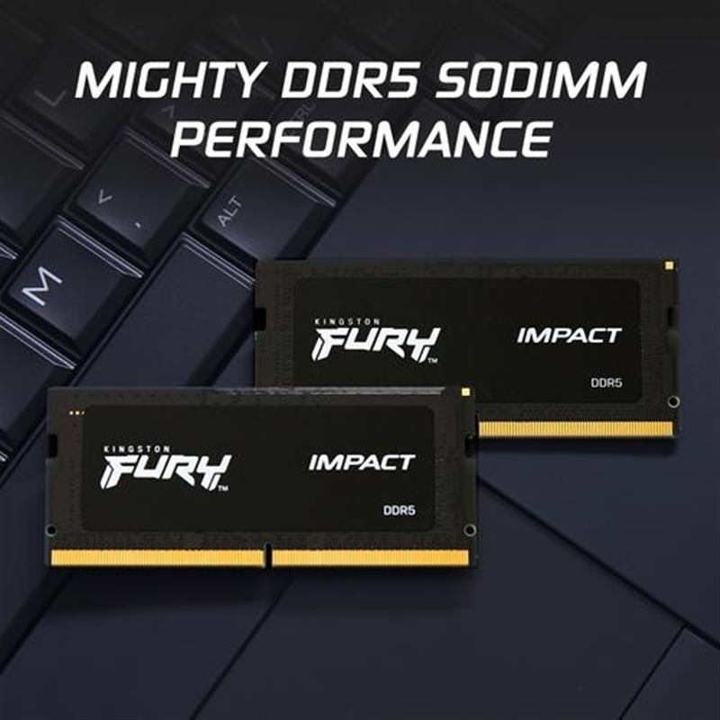 16GB 6000MT s DDR5 SODIM FURY Impact XMP