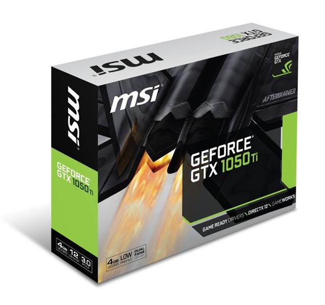 VGA MSI GeForce GTX 1050 TI 4GT LP RENEWED