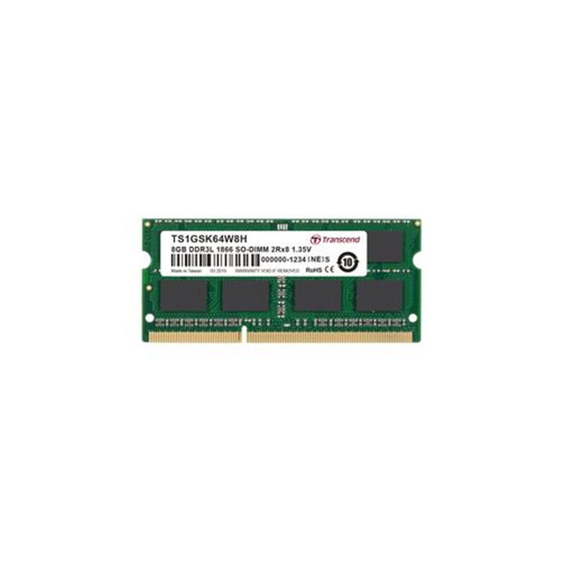 TRANSCEND 8GB DDR3L 1866 SO-DIMM 2Rx8