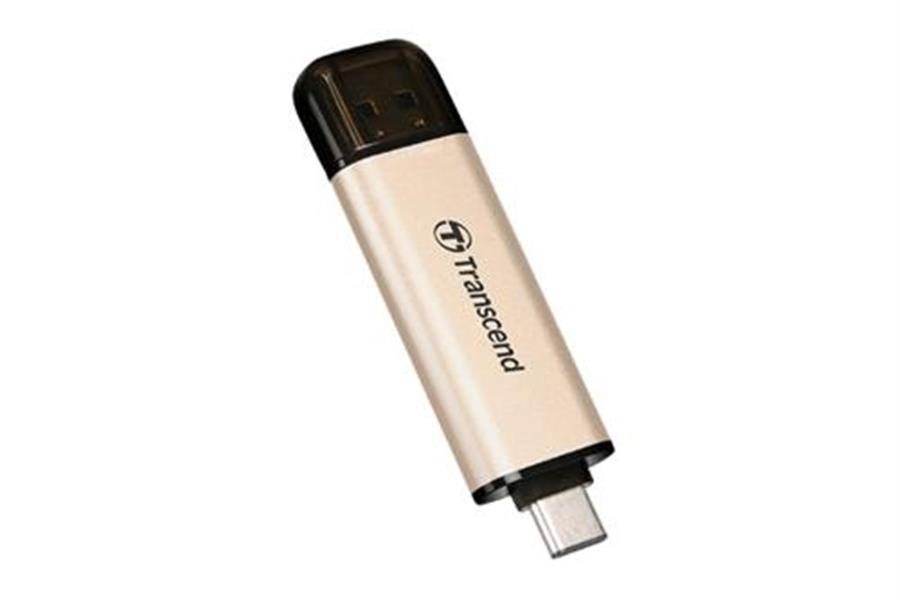 Transcend JetFlash 930C USB flash drive 128 GB USB Type-A USB Type-C 3 2 Gen 1 3 1 Gen 1 Goud