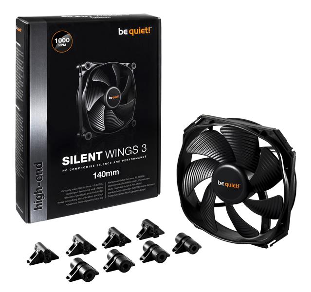 be quiet! SilentWings 3 Computer behuizing Ventilator 14 cm Zwart