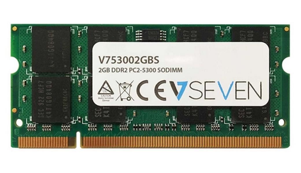 V7 V753002GBS geheugenmodule 2 GB 1 x 2 GB DDR2 667 MHz