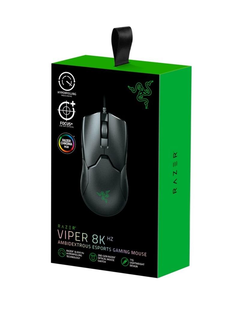 Razer Mouse Viper 8KHz Gaming black Rechts- und Linkshändig