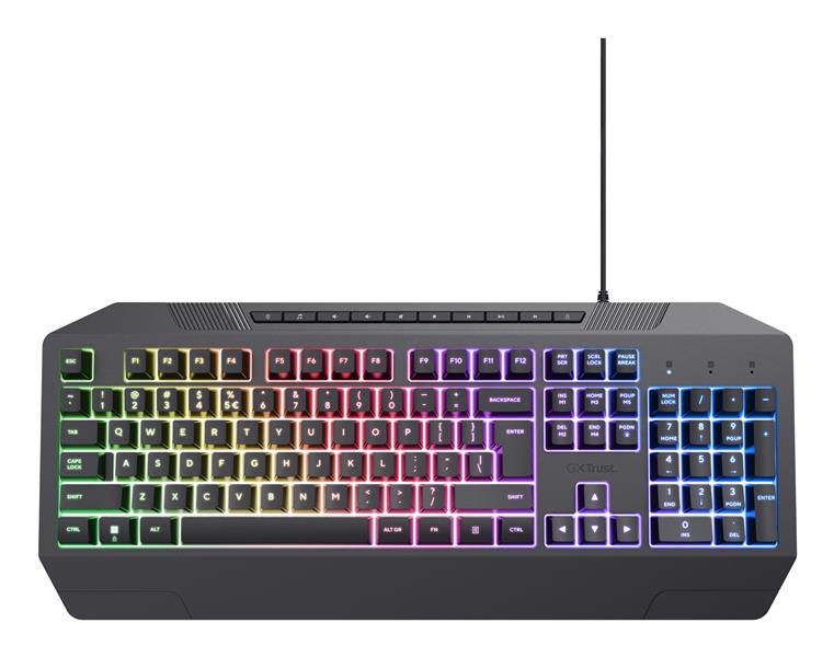 Trust GXT 836 Evocx toetsenbord USB AZERTY Belgisch Zwart
