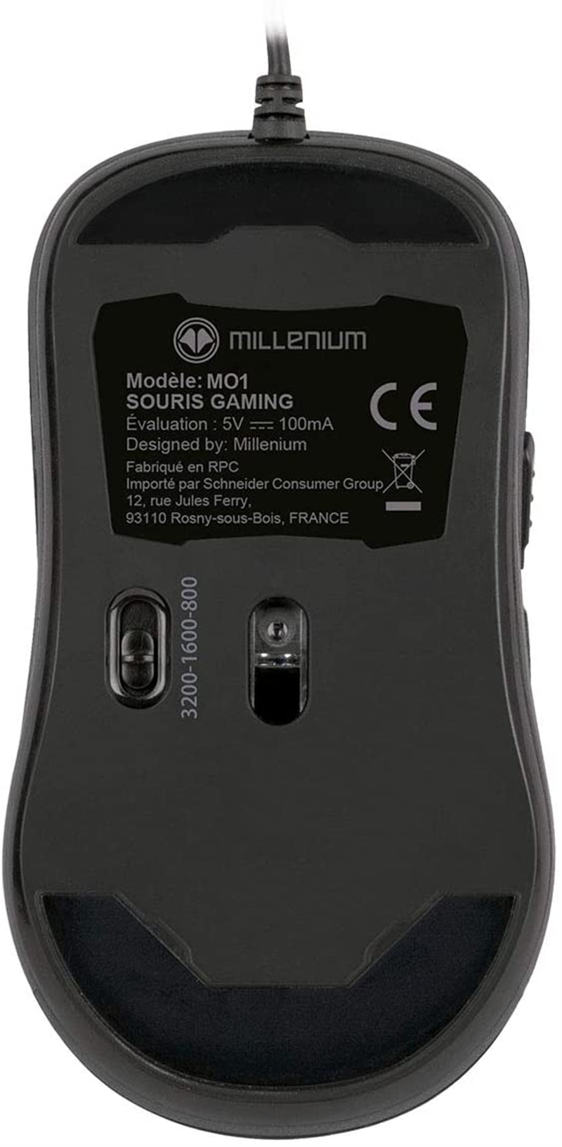 Millenium MO1 optische Gaming muis met 4000 DPI