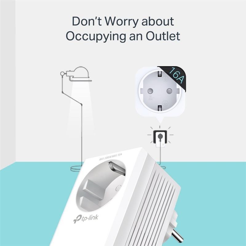 TP-LINK TL-WPA7617 KIT PowerLine-netwerkadapter 1200 Mbit/s Ethernet LAN Wifi Wit