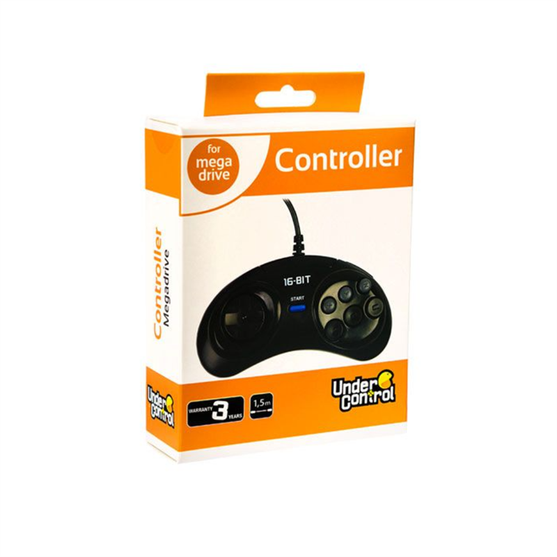 Under Control Sega Megadrive Controller Black