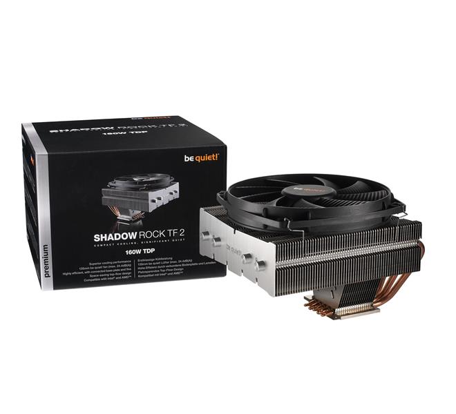 be quiet! Shadow Rock TF 2 Processor Koeler 13,5 cm Zwart, Koper, Zilver