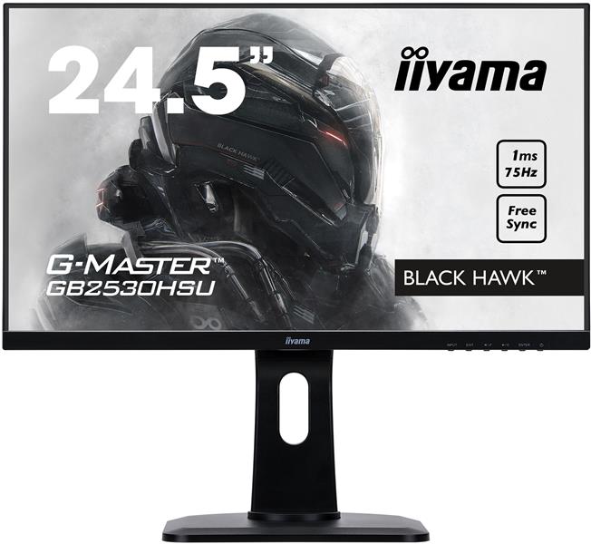 iiyama G-MASTER GB2530HSU-B1 computer monitor 62,2 cm (24.5"") 1920 x 1080 Pixels Full HD LED Flat Mat Zwart