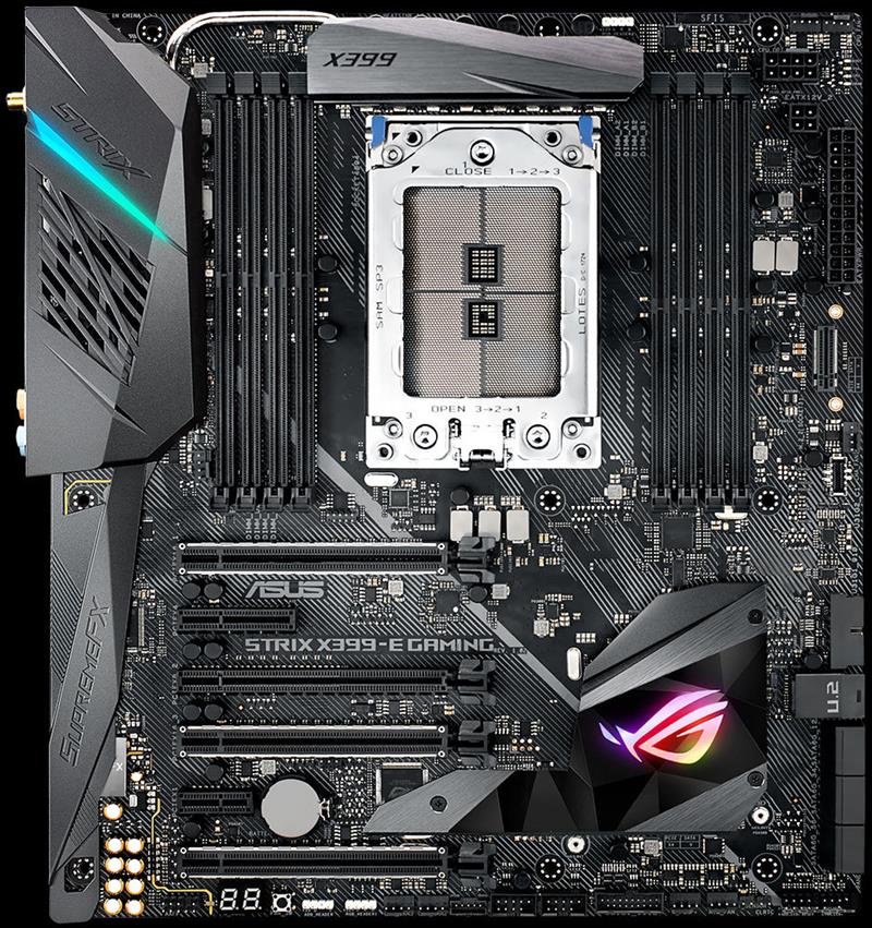 ASUS ROG STRIX X399-E GAMING moederbord Socket TR4 ATX AMD X399