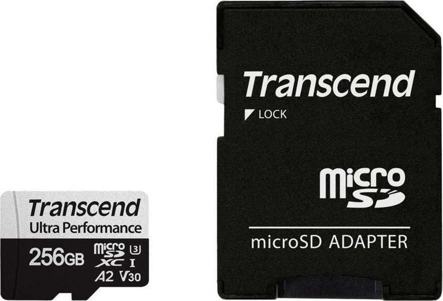 Transcend MicroSDXC w adapter 256GB UHS-I U3 V30 A2 3D NAND 160 125 MB s