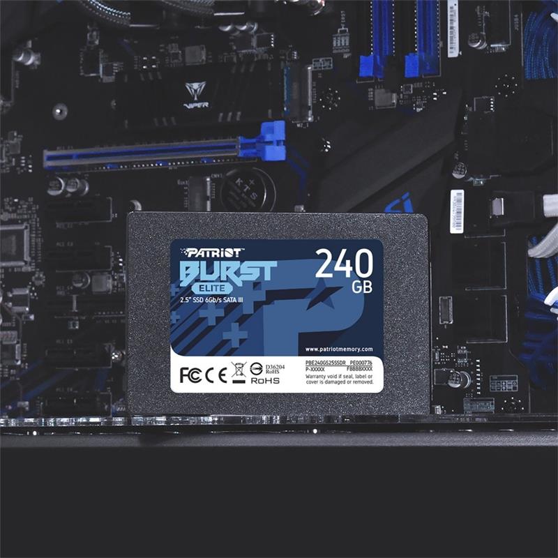 Patriot BURST ELITE SSD 240GB 2 5 SATA3 450MB s TRIM