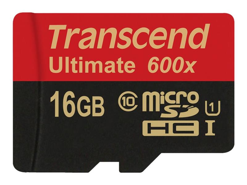 Transcend Ultimate MicroSDHC 16GB FullHD 90MB s UHS-I U1 Class10 600x MLC