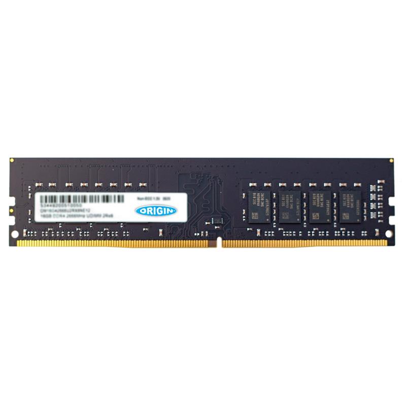 Origin Storage 8GB DDR4 2666MHz UDIMM 2Rx8 Non-ECC 1.2V geheugenmodule 1 x 8 GB