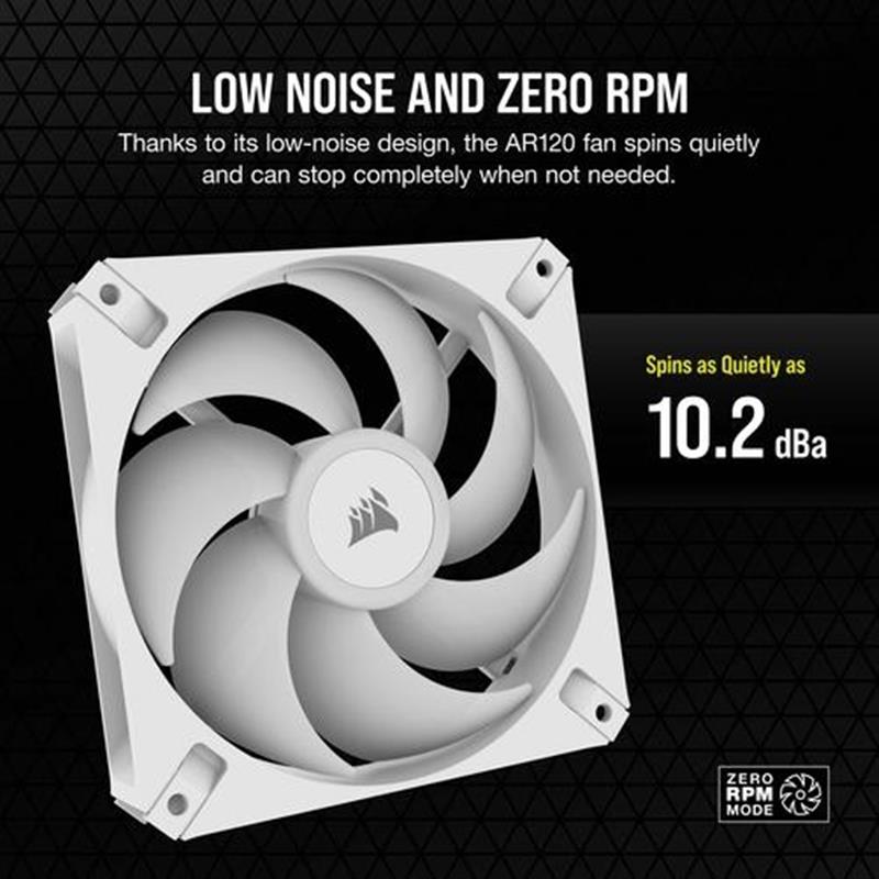 AR120 White iCUE RGB Fan ARGB-comp 1Pack