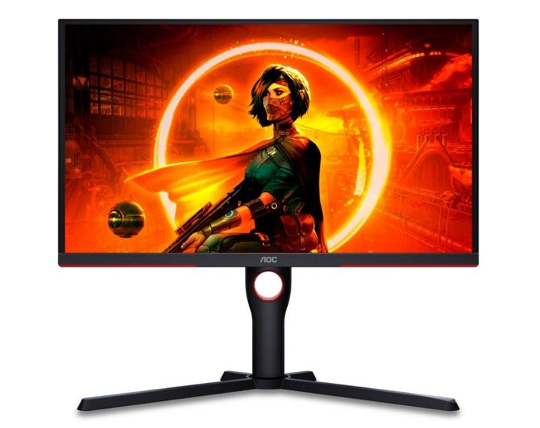 AOC 25G3ZM/BK computer monitor 62,2 cm (24.5"") 1920 x 1080 Pixels Full HD Zwart, Rood