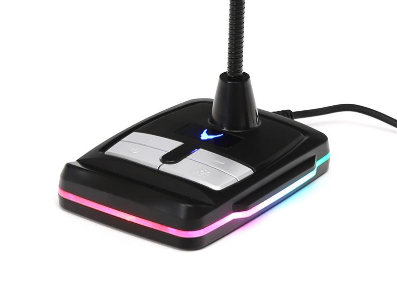 VARR Gaming Desktop microfoon - RGB USB 1 5m - black 70Hz-10KH S N ratio: >50dB - Omni-directioneel