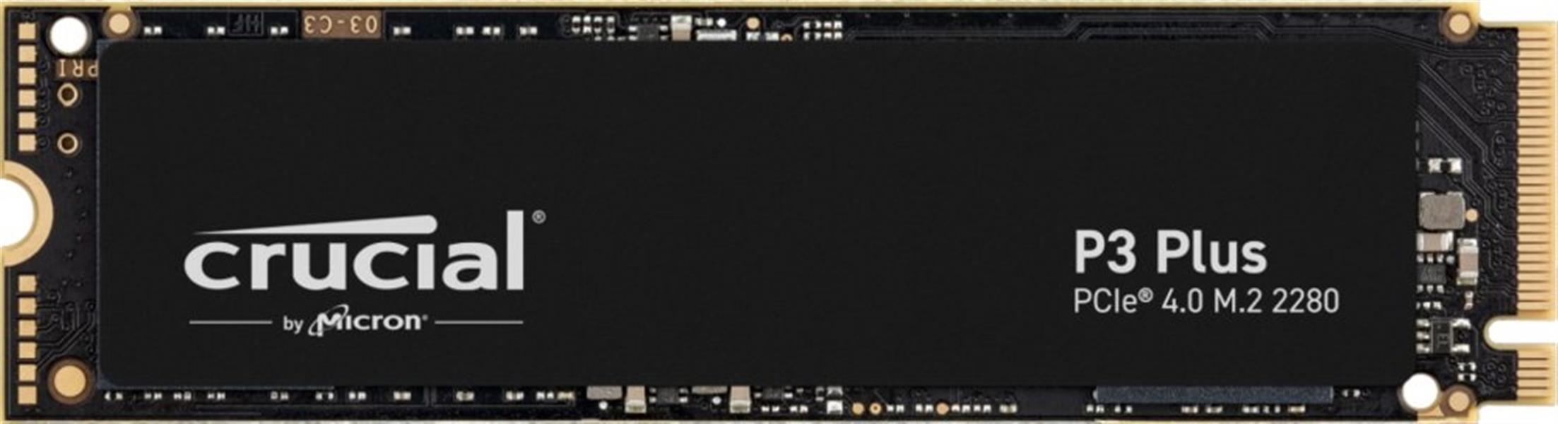 Crucial P3 Plus SSD 1TB M 2 2280 NVMe PCIe intern retail