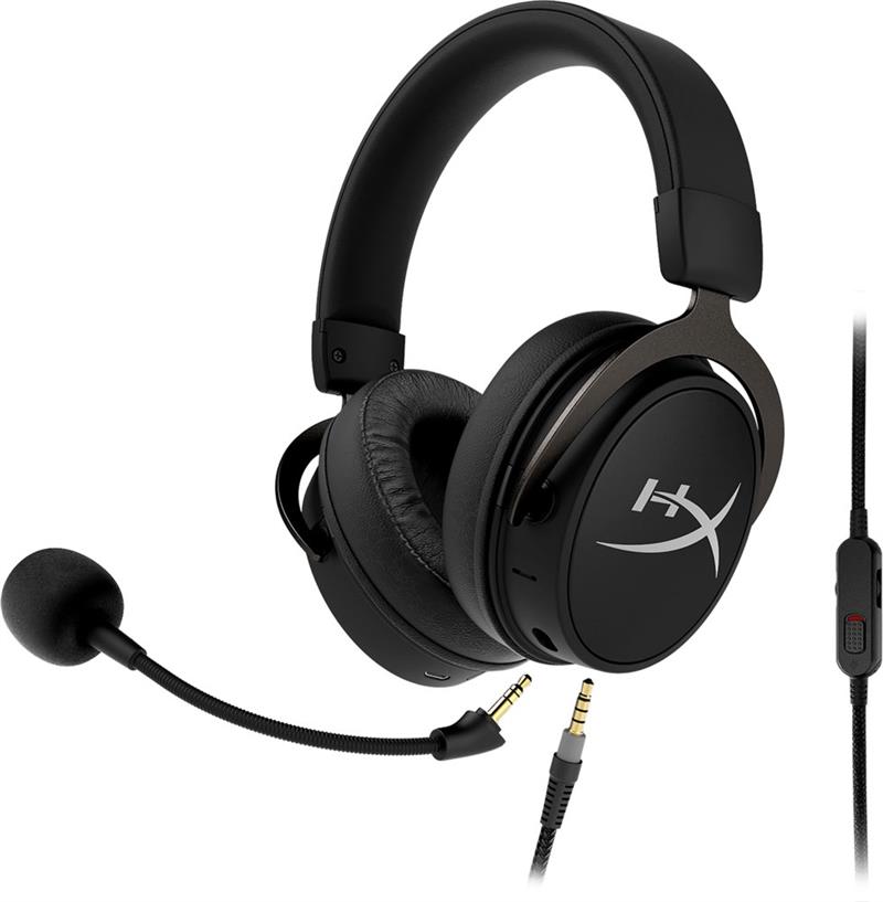 HP HyperX Cloud MIX Headset Draadloos Hoofdband Gamen Bluetooth Zwart, Grijs