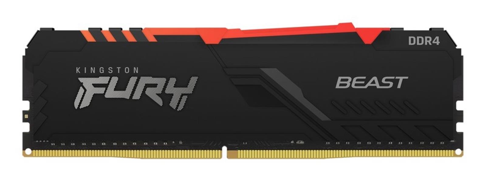 MEM Kingston Fury Beast 16GB DDR4 DIMM 3200MHz / RGB