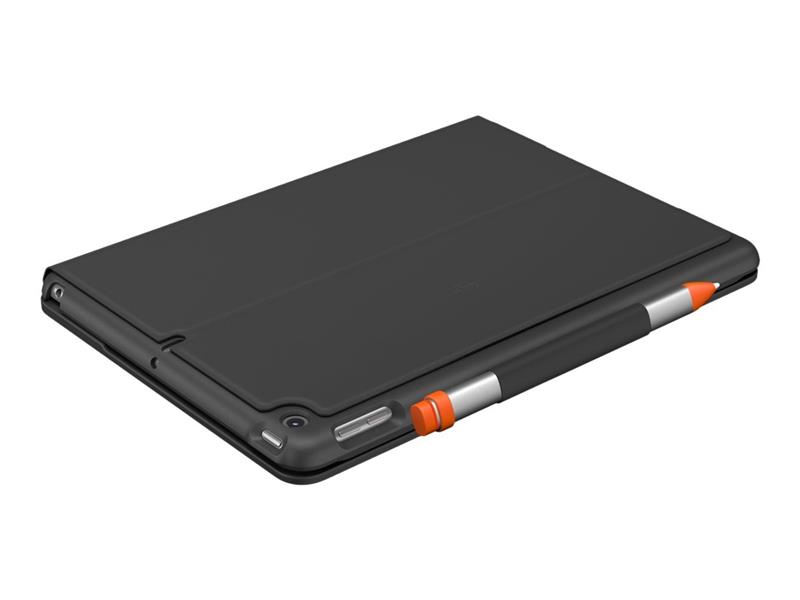 Logitech Slim Folio toetsenbord voor mobiel apparaat QWERTZ Zwitsers Grafiet Bluetooth