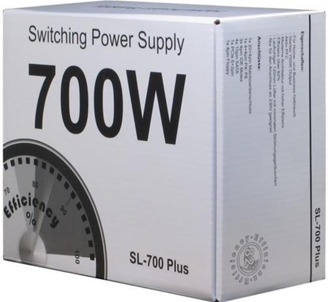 Inter-Tech SL-700 Plus power supply unit 700 W 20+4 pin ATX ATX Zilver