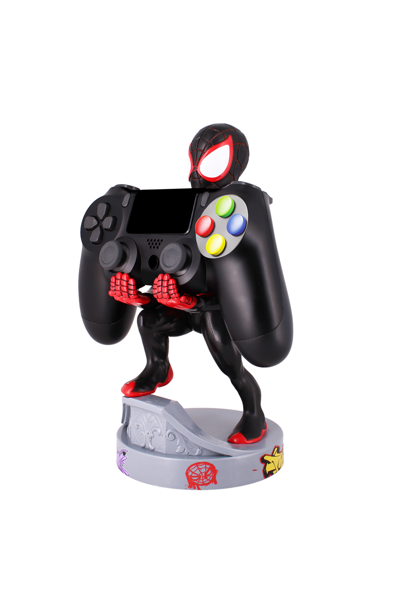 Cable Guy - Miles Morales Spiderman telefoonhouder - game controller stand met usb oplaadkabel 8 inch