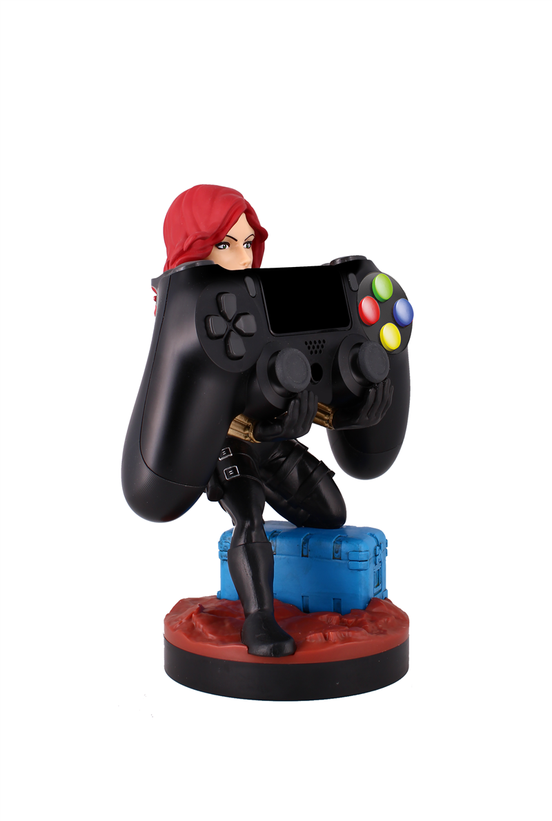 Cable Guy - Black Widow telefoonhouder - game controller stand met usb oplaadkabel 8 inch